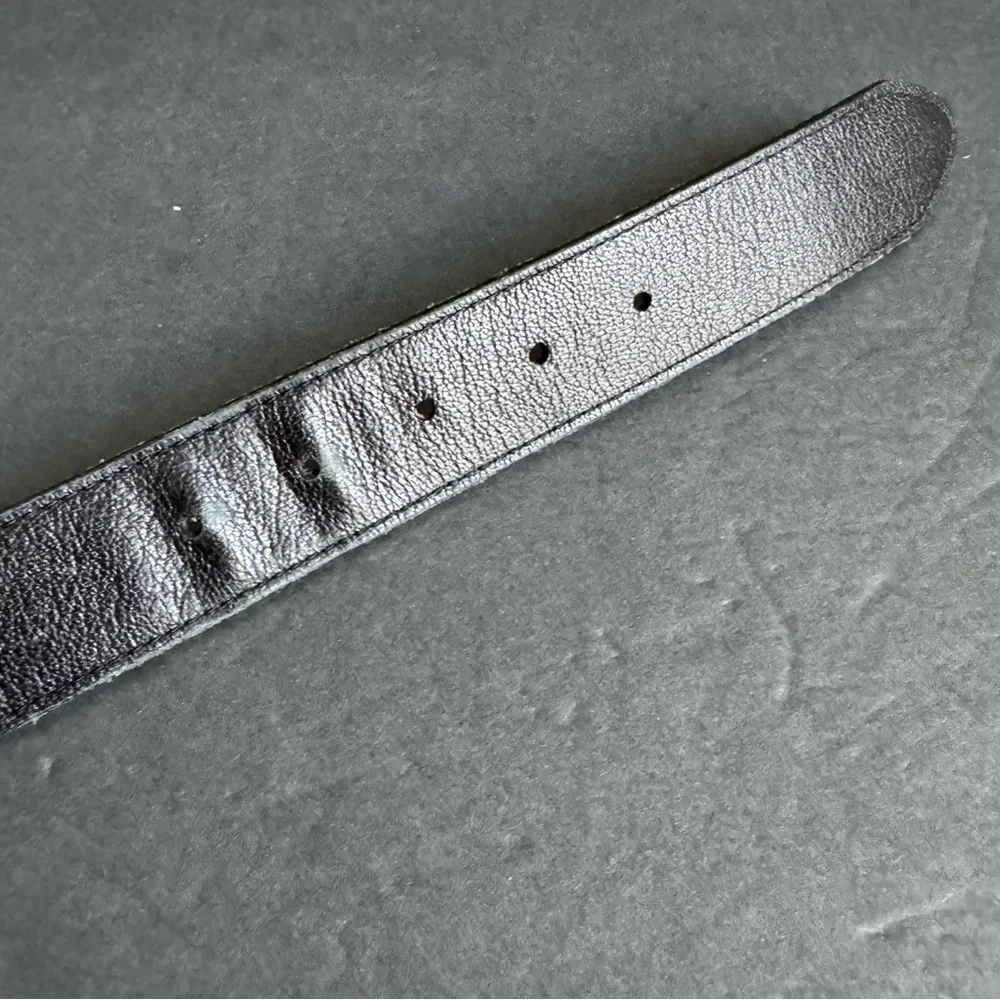 Red Wing Reversible Belt Black‎ Brown Leather Unisex Dress Belt Silver Buckle 36